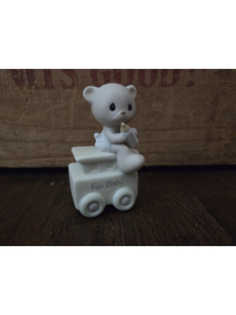 Precious Moments Figurine Birthday  Series May Your Birthday Be Warm #15938 1985